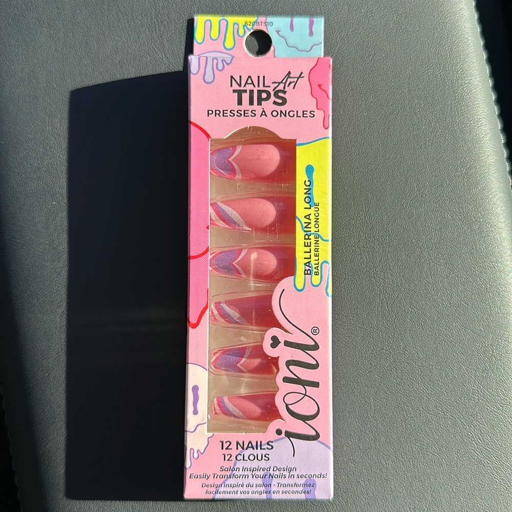 Ioni press on nails ballerina long